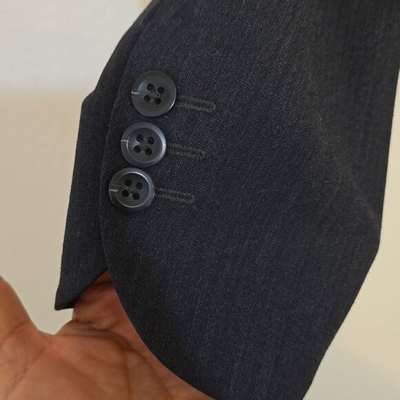Doc & Amelia By Cintas Women Charcoal Gray 2 Regular Suit Blazer NEW - Picture 4 of 11
